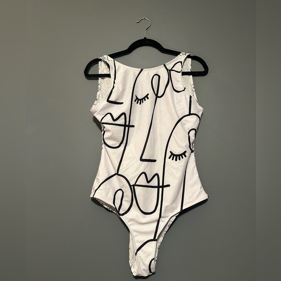 Other - One piece swimsuit high neck size XL trendy modern